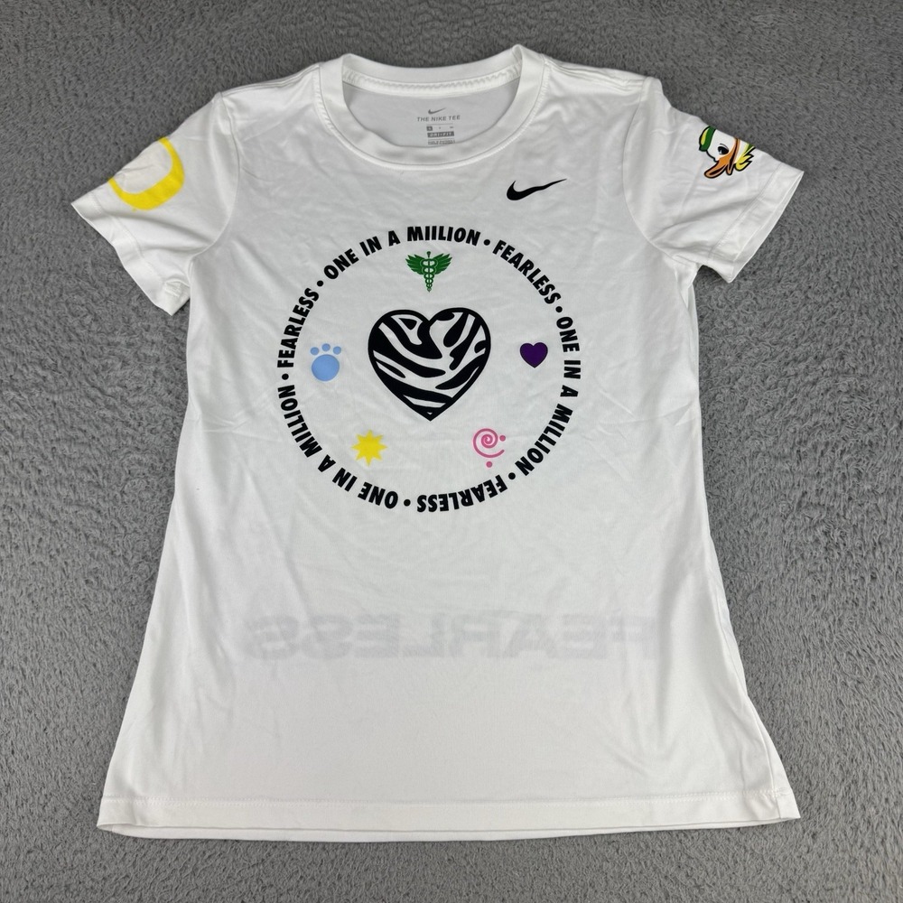 Oregon Ducks Fearless One In A Million Nike Shirt Women's Size Small Team Issued